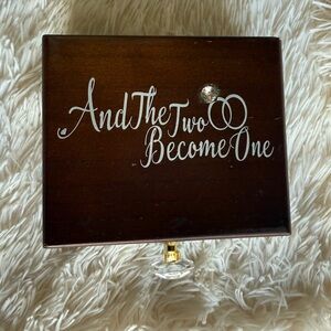 Rustic His & Hers Wooden Wedding Ring bearer box